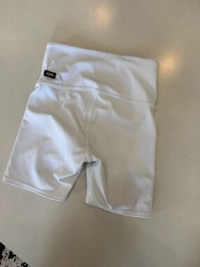 Kids White Performance Bike Shorts
